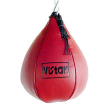 KICK BOXING equipment adjustable gym punching bag vintage leather boxing reflex speed ball